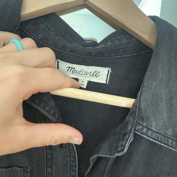 Madewell Denim Puff-Sleeve Shirtdress in Kelsey Wash size medium - Picture 2 of 4